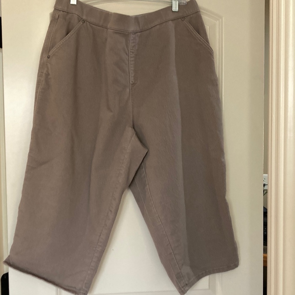 intro. Women's Taupe Capris